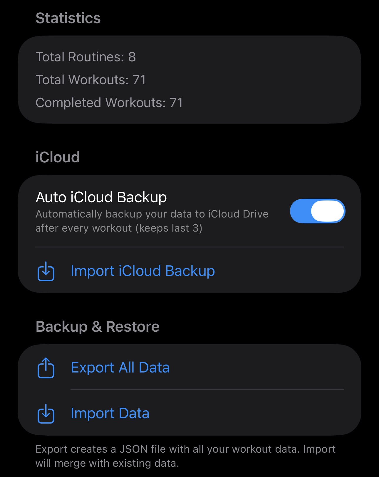 Up Lifting Privacy - Pure on-device and iCloud database storage